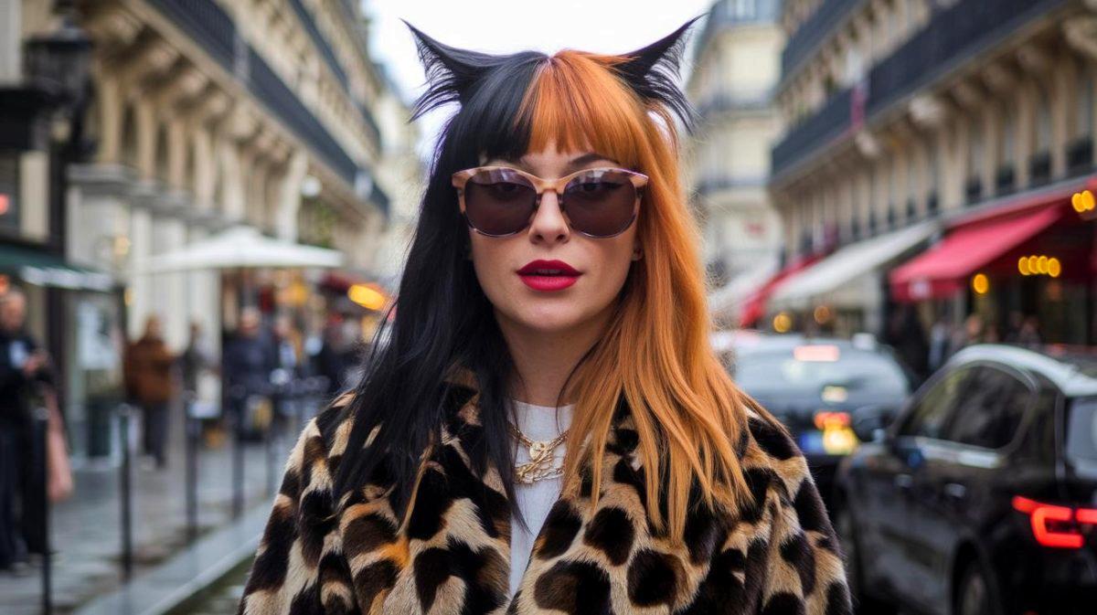 Calico hair : la tendance des cheveux tricolores inspirés par les chats fait débat