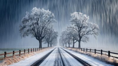 Météo exceptionnelle ce samedi : neige et pluies verglaçantes, restez informés